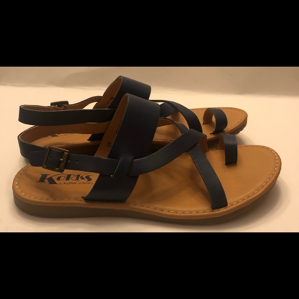 Korks by Kork-Ease Blue Sandals, Size 8, Excellent preowned condition